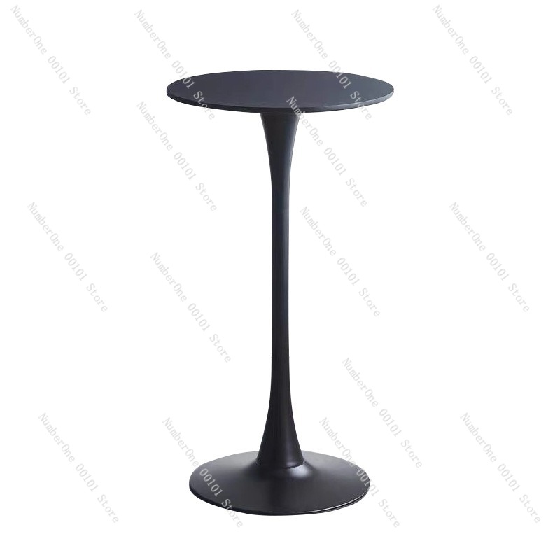Coffee Tea Lounge - Elegant Minimalist Round Coffee Table Compact
