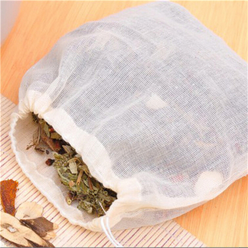 Coffee Tea Gardens - 1pc/10Pcs Cotton Tea Bags Muslin Drawstring