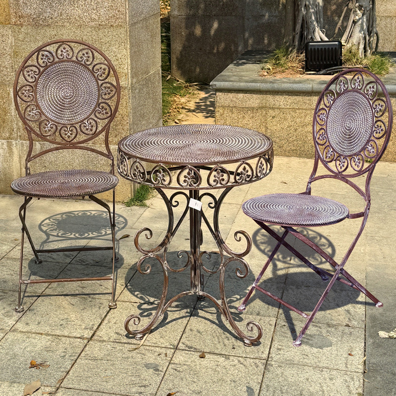 Coffee Tea Gardens - Garden European retro wrought iron tables