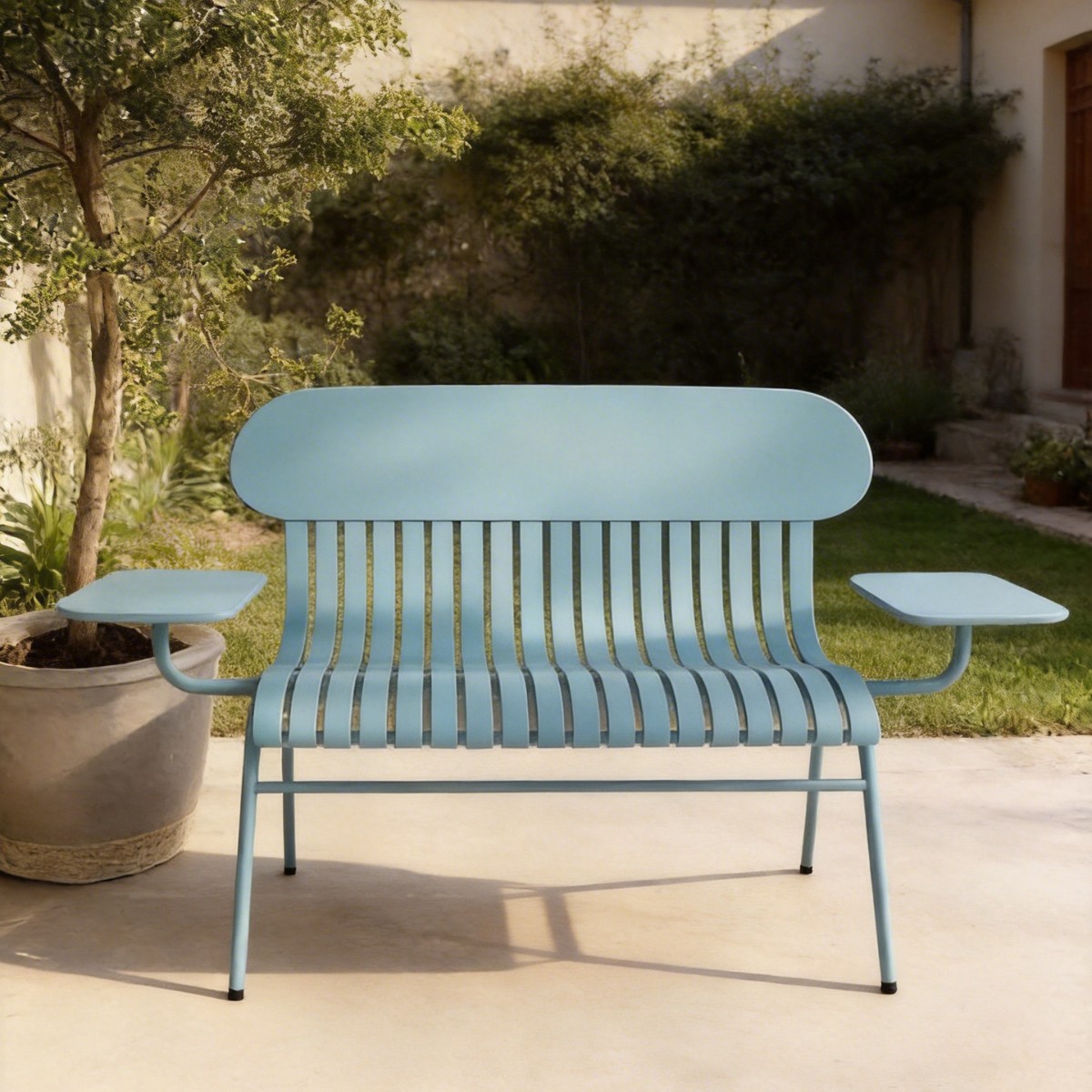 HYS Outdoor Double Chair Milk  - Coffee Tea Gardens review and price