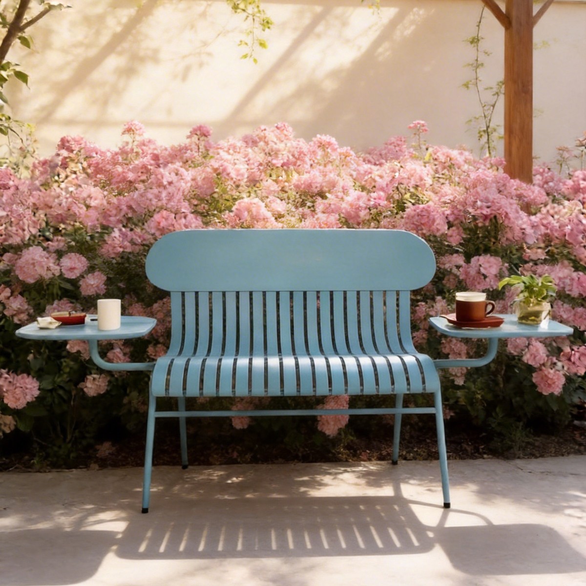 HYS Outdoor Double Chair Milk  - Coffee Tea Gardens review and price