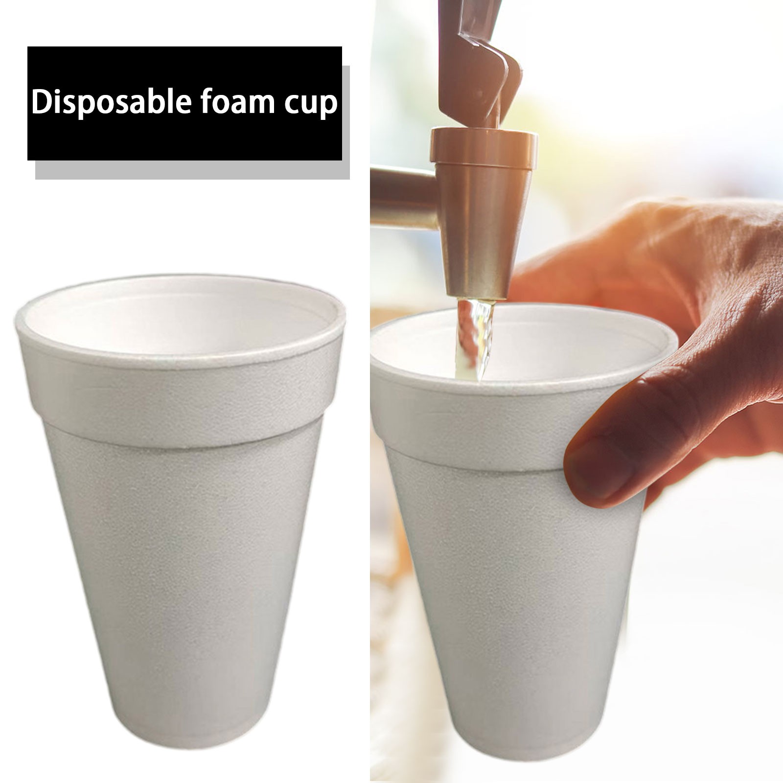 50PCS White Disposable Paper C - Coffee Tea And Company review and price